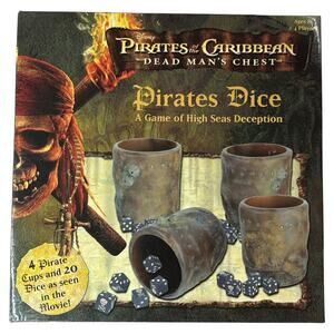 Disney Pirates Of The Caribbean "Pirate's Dice" Game Dead Man’s Chest 100%